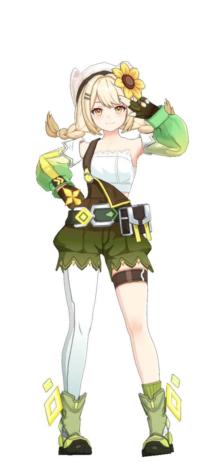 エスパーガール陽花百花行空キャラクターラスト