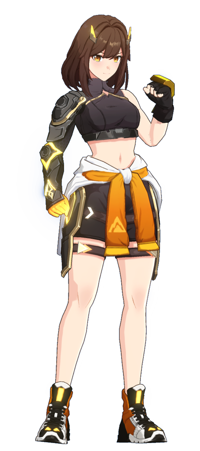 エスパーガール千嶺重山の靭キャラクターラスト